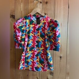 Nooworks Puff Top in Macarena